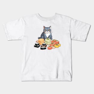 Sushi Cats: Adorably Purrfect T-Shirt for Cat and Sushi Lovers! Kids T-Shirt